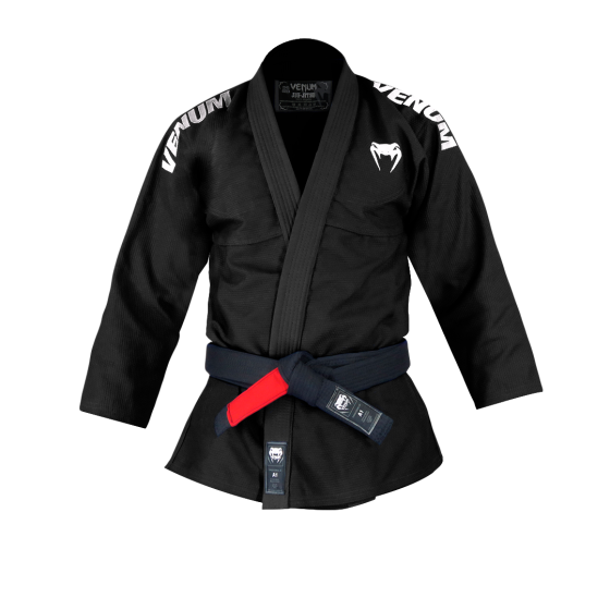 Combo Kimono Venum BJJ Competition RipStop Preto + Faixa de Jiu Jitsu Venum "BJJ BELT"