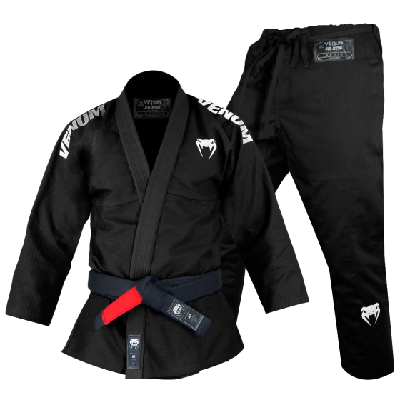 Combo Kimono Venum BJJ Competition RipStop Preto + Faixa de Jiu Jitsu Venum "BJJ BELT"