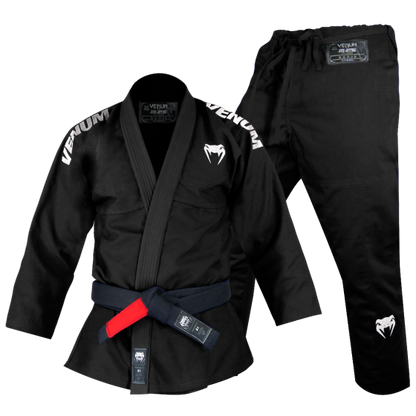 Combo Kimono Venum BJJ Competition RipStop Preto + Faixa de Jiu Jitsu Venum "BJJ BELT"